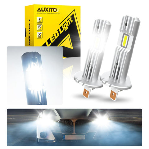 AUXITO 2Pcs Canbus LED Light Bulb H1 LED Headlight Mini Size Design-AM00029-Veeddydropshipping