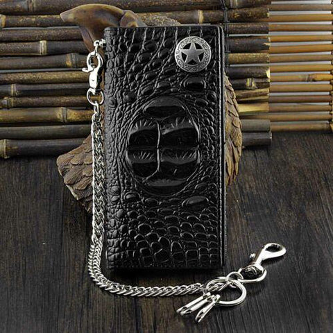 Biker Leather Wallet Purse With-MF00723-Veeddydropshipping