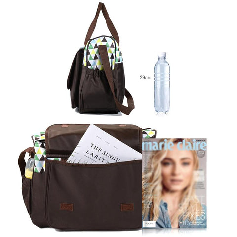 New Diaper bag 5 pieces set nappy tote bag large-TB00239-Veeddydropshipping