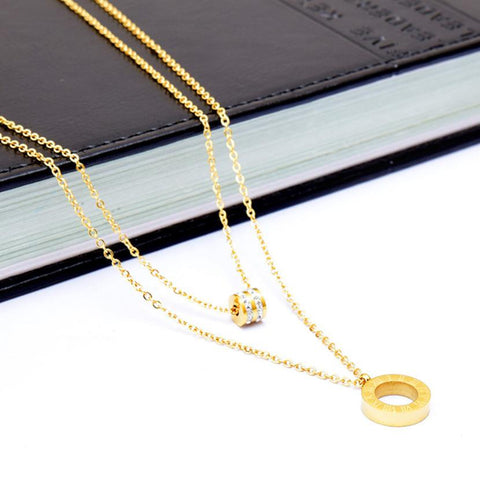 Fashion Jewelry  Zircon  Choker Necklaces Pendants For Women-JW01296-Veeddydropshipping
