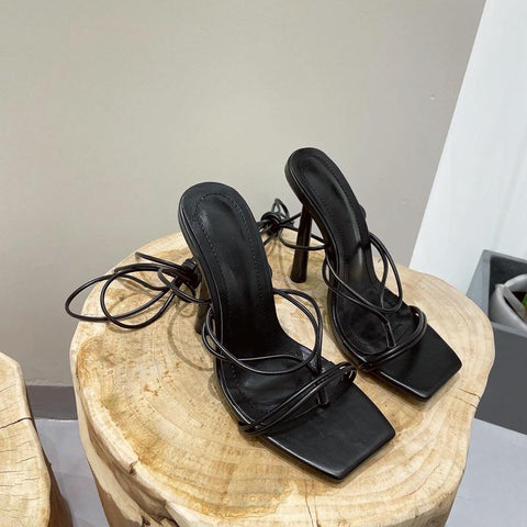 Heels Sandals Female Fashion Cross-tied Rome Women Casual-BS00864-Veeddydropshipping