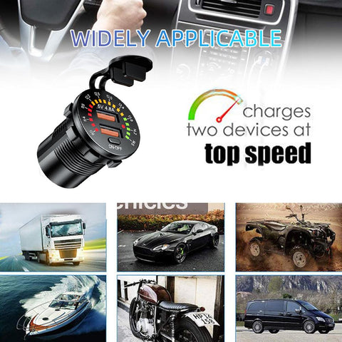 QC 3.0 18W Dual USB Car Charger 12V 24V-PA01156-Veeddydropshipping
