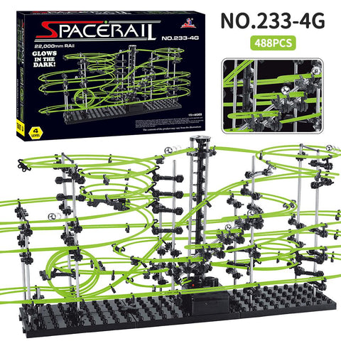 Spacerail Roller Coaster Model Marble Run Ball Set for Adults Creative Building-TB01482-Veeddydropshipping