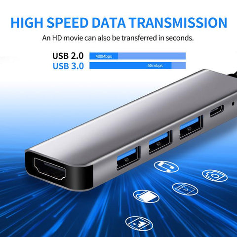 Thunderbolt 3 Adapter USB Type C Hub for HDMI-compatible 4K support Samsung Dex mode-CE00037-Veeddydropshipping