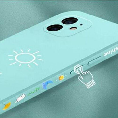 Case For iPhone 14 13 Pro Max 12 11 XS XR 8 7 Shockproof Silicone TPU Soft Cover-PA00134-Veeddydropshipping