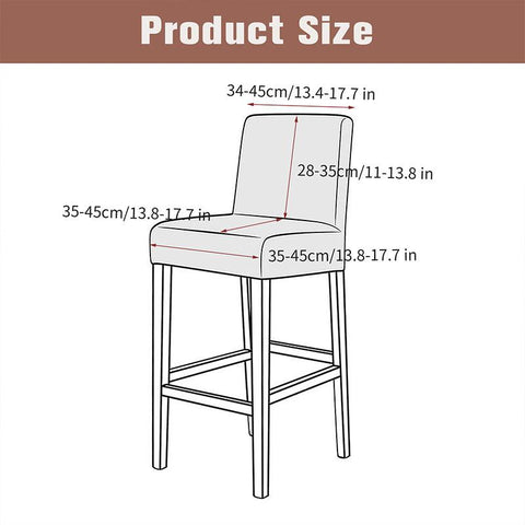 PU Waterproof Elastic Bar Stool Chair Covers-HA00534-Veeddydropshipping