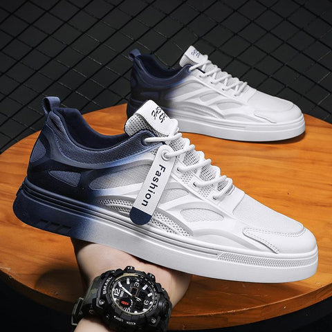 Men Sneakers Light Shoes Men Vulcanize Shoes White All-match-BS01388-Veeddydropshipping