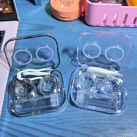 Contact Lenses Case Plastic Include Tweezers-BH00833-Veeddydropshipping
