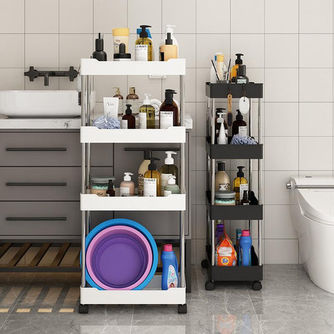 Durable Rolling Storage Shelf Movable Gap Storage Rack-HA01679-Veeddydropshipping
