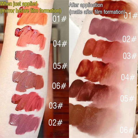Mirror Water Lip Glaze To Matte Lipstick Makeup-BH00661-Veeddydropshipping