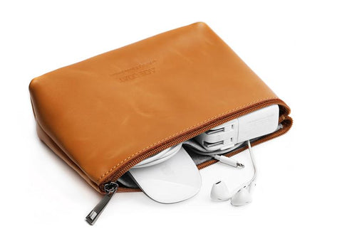 Split Leather Mouse Pouch Sleeve Bag-CO00500-Veeddydropshipping