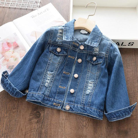 Fashion Girls Cartoon Unicorn Denim Jacket-Veeddydropshipping