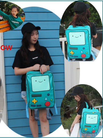 Backpacks Water Resistant Cartoon Robot Backpacks for Women Men-BS00047-Veeddydropshipping