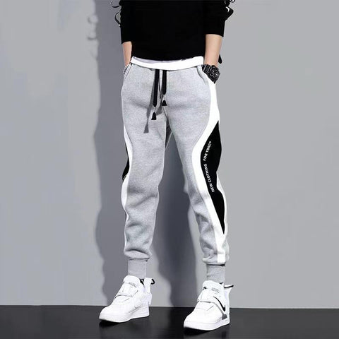 Men Ribbons Harem Jogging Pants Male Slim Fit-MF00373-Veeddydropshipping