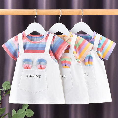 Summer Baby Girls Cute Cartoon Princess Dress-Veeddydropshipping