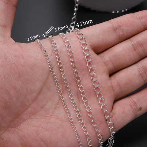 Long Open Link Ring Extension Necklace Chains Chain For Jewelry Making -JW01581-Veeddydropshipping
