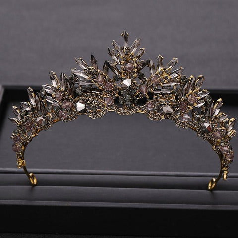 Diadem Queen Princess Tiaras Bridal Hair Jewelry Hair Accessories -JW00499-Veeddydropshipping