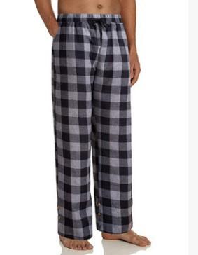 Pajama Long Pant Soft Comfortable Loose Elastic Waistband Plaid-MF01601-Veeddydropshipping