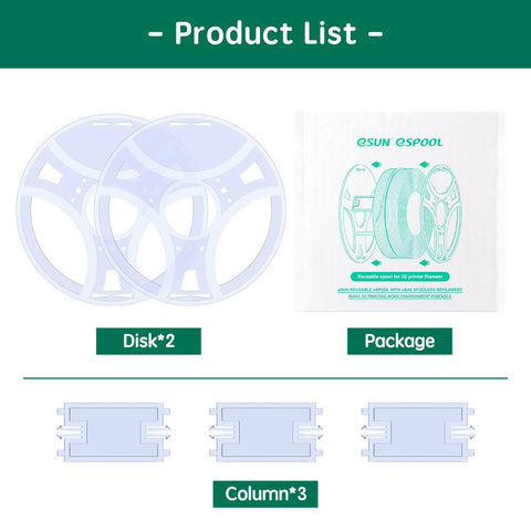 3D Filament Reusable Spool Refill Transparent 3D Printing Removable Filament Spool-Veeddydropshipping