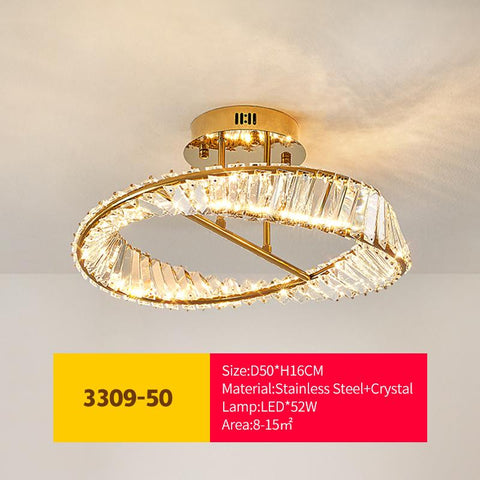 Luxury Crystal Ceiling Lamps Stainless LED-TI00278-Veeddydropshipping