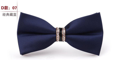 Rhinestone Bow tie Necktie For Wedding-WF01155-Veeddydropshipping