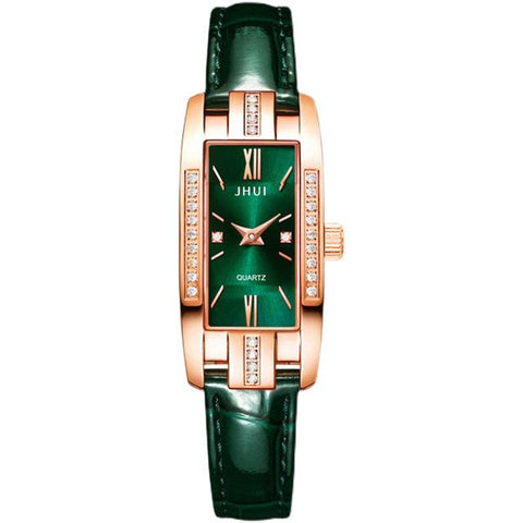 Green Wrist Clock Diamond Quartz Watch Ladies Watches -JW00955-Veeddydropshipping