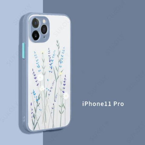 Flower Hybrid ShockProof Case For iPhone 14 13 12 Pro Max 11 XS XR 7 8 X Cover-PA00143-Veeddydropshipping