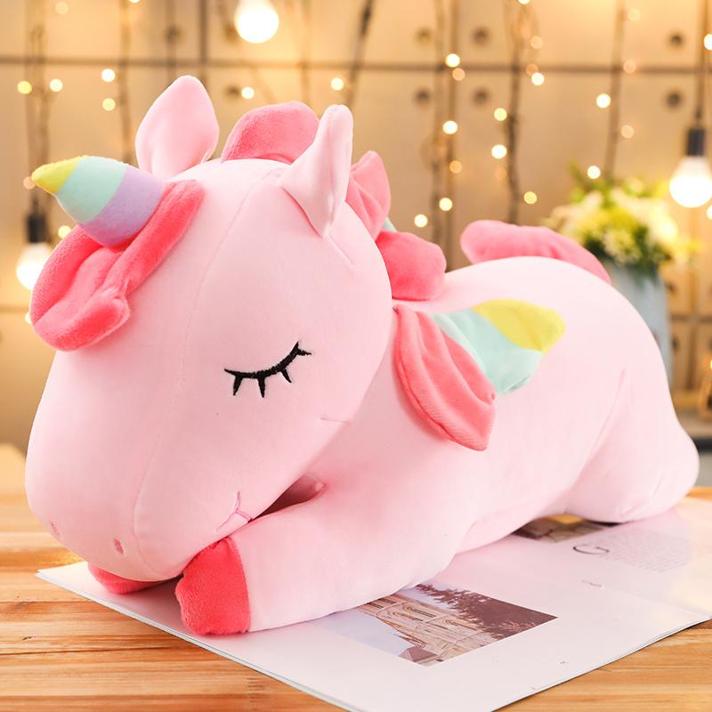 25-100CM Kawaii Giant Unicorn Plush Toys Cute Stuffed Animal Soft Sleep-TB01545-Veeddydropshipping