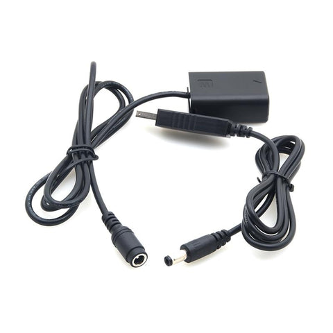 Np-Fw50 Dummy Battery W/Dc Power Bank (5V 2A) Usb Adapter For Sony-CE00494-Veeddydropshipping