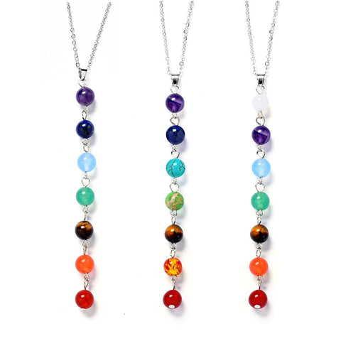 Pendant Ankh Yoga Jewelry Semi Precious Stone Necklace-JW01287-Veeddydropshipping