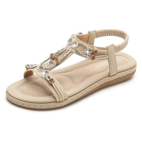 Casual Shoes Bead Slip On Sandalias Sexy Flip-Flop Ladies Shoes-BS00800-Veeddydropshipping