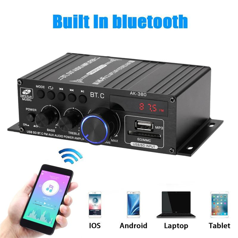 Bluetooth Amplifier Audio Karaoke Home Theater Amplifier-Veeddydropshipping