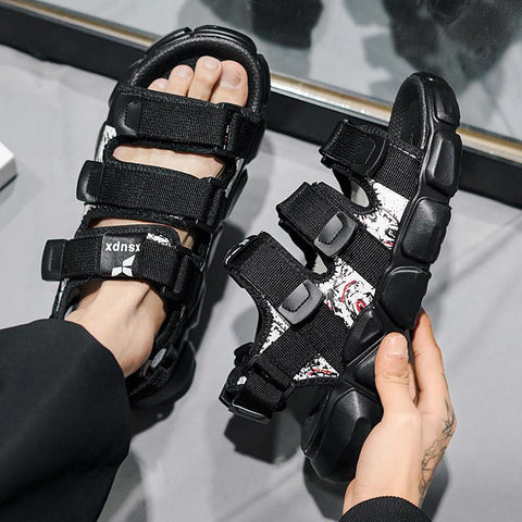 sports trend popcorn men&#39;s sandals increase temperament-BS01495-Veeddydropshipping