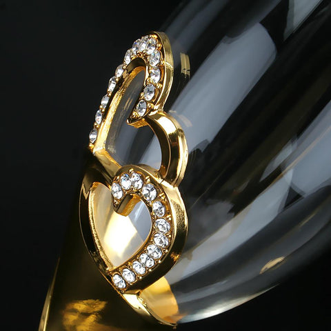 Crystal champagne glasses wedding goblets-HA01289-Veeddydropshipping