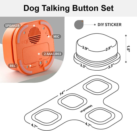 Dog Pet Vocal Training Toy Bell Ringer-HA01497-Veeddydropshipping