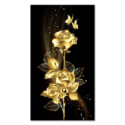 Flower Interior Painting Large Canvas Picture-HA01810-Veeddydropshipping
