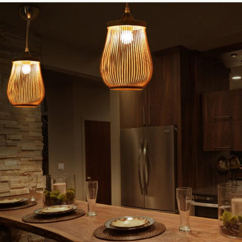 Chandelier Handmade Bamboo Chandelier-TI00419-Veeddydropshipping