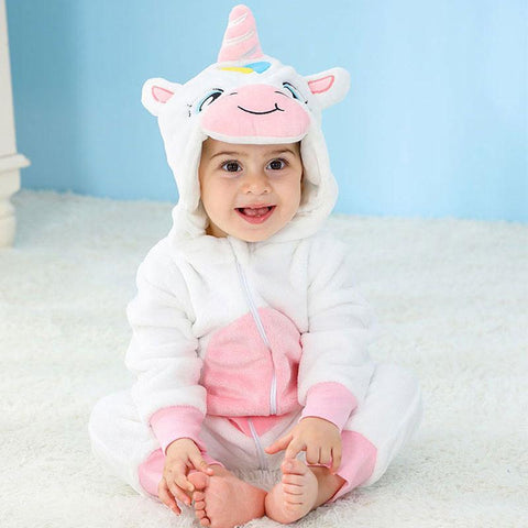 Kids Onesie Pajamas Animal Panda Tiger Unicorn Ropa Bebe Baby Rompers-TB01059-Veeddydropshipping