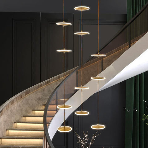 Duplex led staircase  modern Chandelier-TI00306-Veeddydropshipping