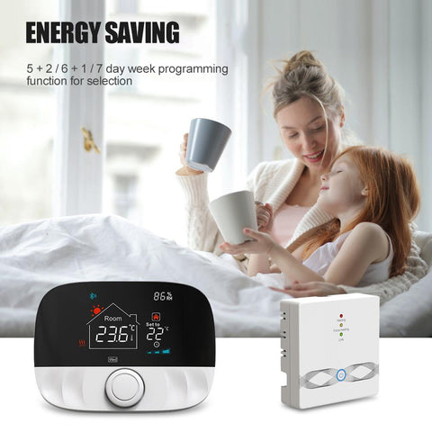 Smart RF Wireless Thermostat Wifi For Floor Heating And Gas Boiler-TI01012-Veeddydropshipping
