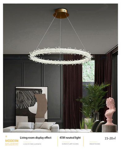 Luxury crystal led chandelier-TI00405-Veeddydropshipping