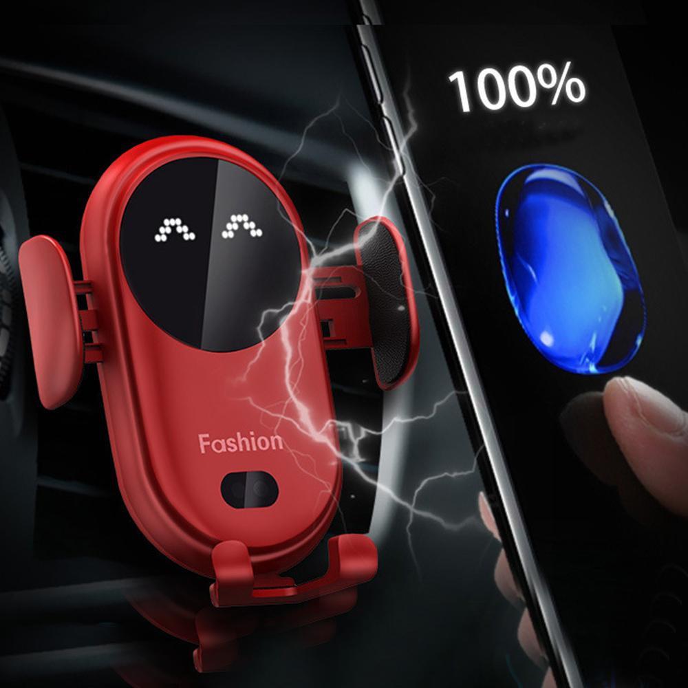 Car Wireless Charger Holder Auto Infrared Sensor-Veeddydropshipping