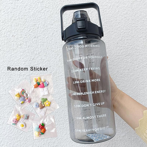 Motivational Drinking Bottle Sports Water Bottle-HA01267-Veeddydropshipping