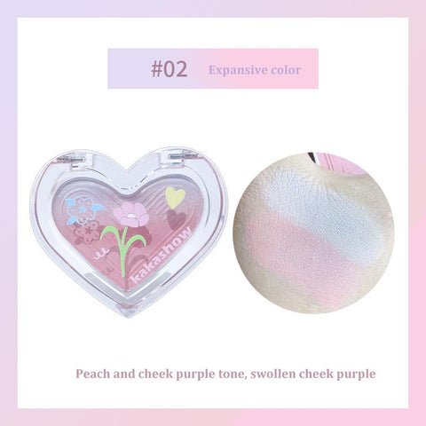 Gradient Blush Palette Cheek Silky Powder Matte-BH00718-Veeddydropshipping