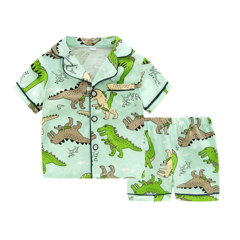 SAILEROAD Cartoon Animals Pajamas For Boys Dinosaurs-TB01090-Veeddydropshipping