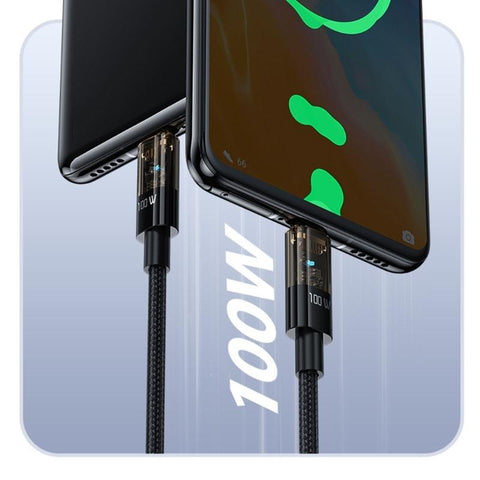 USB to Type-C Data Line Cable PD100W Super Fast Charging Cable Support Data-PA00409-Veeddydropshipping