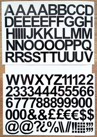 ADHESIVE VINYL LETTERS &amp; NUMBERS UPPER STICKERS-AM00820-Veeddydropshipping