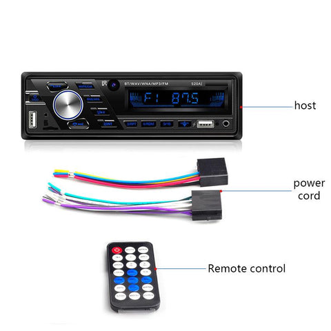 AZGIANT 12V 24V ISO Bluetooth Car Stereo FM Radio MP3 Audio Player-AM00643-Veeddydropshipping