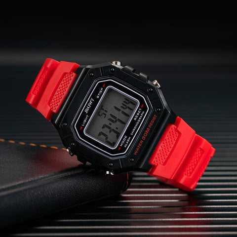 Mens Watches Luxury Led Electronic Clock Waterproof Square-JW00742-Veeddydropshipping