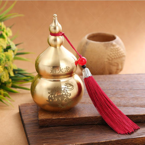 Chinese Brass Gourd Treasure Statue Home Decoration-HA00330-Veeddydropshipping
